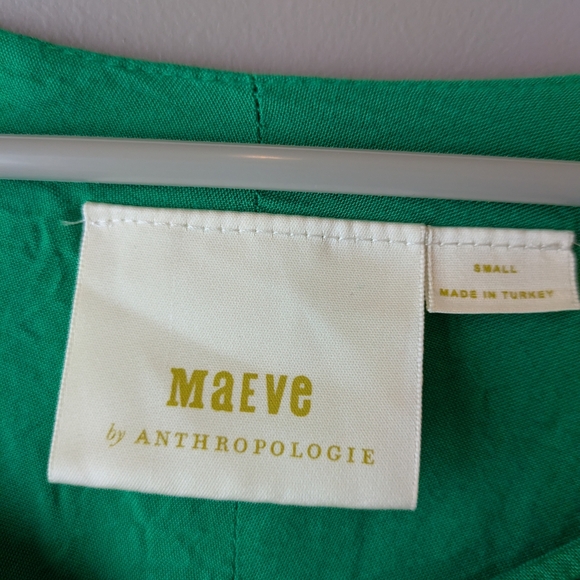 Maeve Green Blouse S - Picture 2 of 13